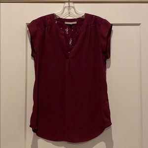 Women’s lace-back blouse.